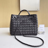 شنطة بوتيغا فينيتا لون عودي مشبك ذهبي الحجم الصغير...