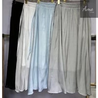 تنورة ميدي قصة بشكل A بحبال على خصر مرن من الخلف خ...