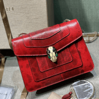 شنطة بولغاري سيربنتي فورإيفر بودي جلد الثعبان الأص...