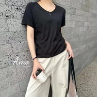 تيشيرت نص كم قطن حرير MATS3068