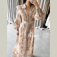 فستان ماكسي مشجر تصميم كلاسيك MADR59252