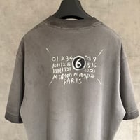 تي شيرت رجالي قطن لون رمادي بأكمام قصيرة وياقة مدو...