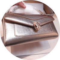 شنطة بولغاري سيربنتي فورإيفر لون ذهبي روز الجديدة...