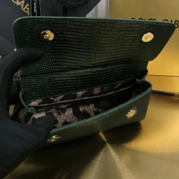 شنطة دولتشي سيسلي طبعة جلد السحلية مقاس Dolce and...