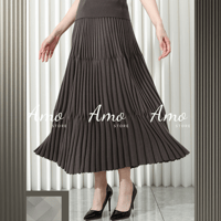 تنورة ماكسي صوف بخصر عالي خامة ناعمة و مرنه تمنحك...