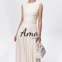 فستان أوف وايت بدون اكمام مختار بعناية جودة و سعر...