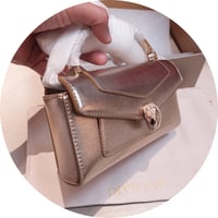 شنطة بولغاري سيربنتي فورإيفر لون ذهبي روز الجديدة...