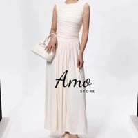 فستان أوف وايت بدون اكمام مختار بعناية جودة و سعر...