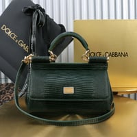 شنطة دولتشي سيسلي طبعة جلد السحلية مقاس Dolce and...