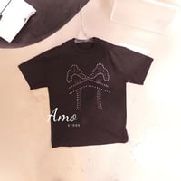 تيشيرت نسائي قصه واسعه ب فصوص كريستال MATS4221181