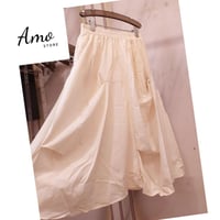 تنورة ميدي كاجوال بطيات مختلفة و جيوب خامة ناعمة س...