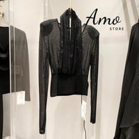 بلوزة سهرة لف MABL3069