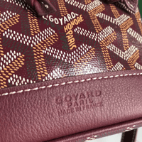 شنطة جويارد لون برغندي مقاس وسط Goyard Petit Flot...