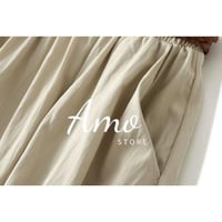 تنورة ماكسي طويل خصر مرن قصة على شكل A خامه باردة...