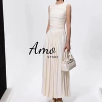 فستان أوف وايت بدون اكمام مختار بعناية جودة و سعر...