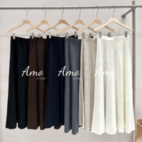 تنورة ماكسي صوف بخصر عالي خامة ناعمة و مرنه تمنحك...