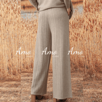 بنطلون صوف بخصر عالي خامة ناعمة و مرنه تمنحك مظهرا...