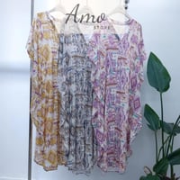 فستان لون أصفر منجاوي مقاس واسع بزراير أمامية من ا...