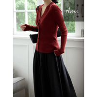 تنورة طويلة ماكسي قصة كوين كشخة لون أسود فخم MASK7...