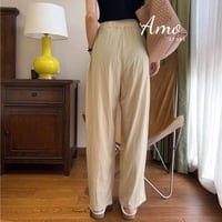 بنطلون طويل بخصر مرن تصميم مميز و أنيق ستايل عصري...