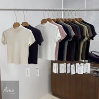 تيشيرت بكم قصير خامه ناعمة ب ألوان متعددة MATS8119