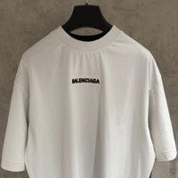 تي شيرت بالنسياغا رجالي قطن لون أبيض و أسود وجهين...