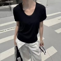 تيشيرت بكم قصير خامة ناعمة ب ألوان متعددة MATS3518