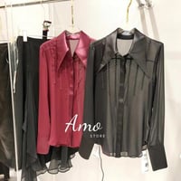 بلوزة سهرة حرير شيفون MABL2372