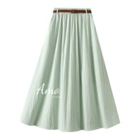 تنورة ماكسي طويل خصر مرن قصة على شكل A خامه باردة...