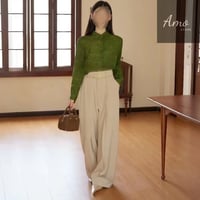 بنطلون طويل رسمي أنيق بحزام لون بيج MATR7060DQ