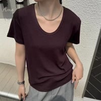 تيشيرت بكم قصير خامة ناعمة ب ألوان متعددة MATS3518