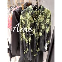 بلوزة سهرة بربطة وردة حول الياقة بتشجيرة زهور MABL...