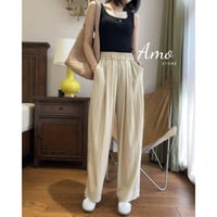 بنطلون طويل بخصر مرن تصميم مميز و أنيق ستايل عصري...