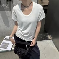 تيشيرت بكم قصير خامة ناعمة ب ألوان متعددة MATS3518