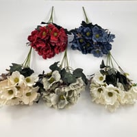 باقة ورد أنيمون صناعي قطيفة فاخرة