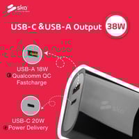 شاحن جداري 38W -متجر ska