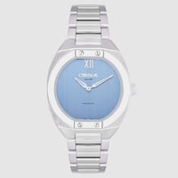 ساعة رجالية كارديال 244106 فضي مينا سماوي