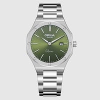 فضي مينا أخضر