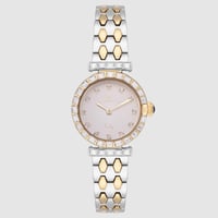 فضي إطار ذهبي