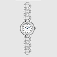 ساعة نسائية كارديال 254061 فضي مينا أبيض