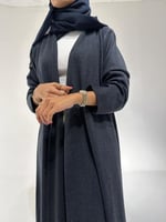 عباية صوف قصة ربع كلوش