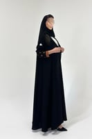 عباية ملكي بأكمام تطريز قصة نص كلوش