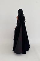 عباية مخمل مع حرير مغسول