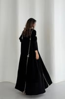 عباية ملكي كريب قصة ربع كلوش