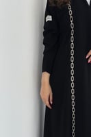 عباية كريب ملكي قصة ربع كلوش