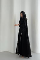 عباية ملكي كريب قصة ربع كلوش