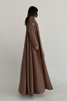 عبايه نص كلوش كريب صيفي