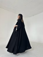 عباية كريب ملكي اكمام فتحة