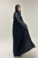 عباية كريب مع أكمام لنن