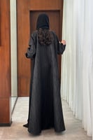 عباية كريب مع تفته من الخلف نص كلوش